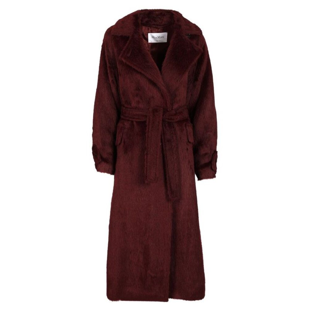 Max Mara Women Long Coat In Alpaca And Wool
